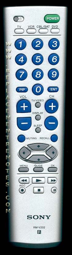 manual mando universal sony rm - v202